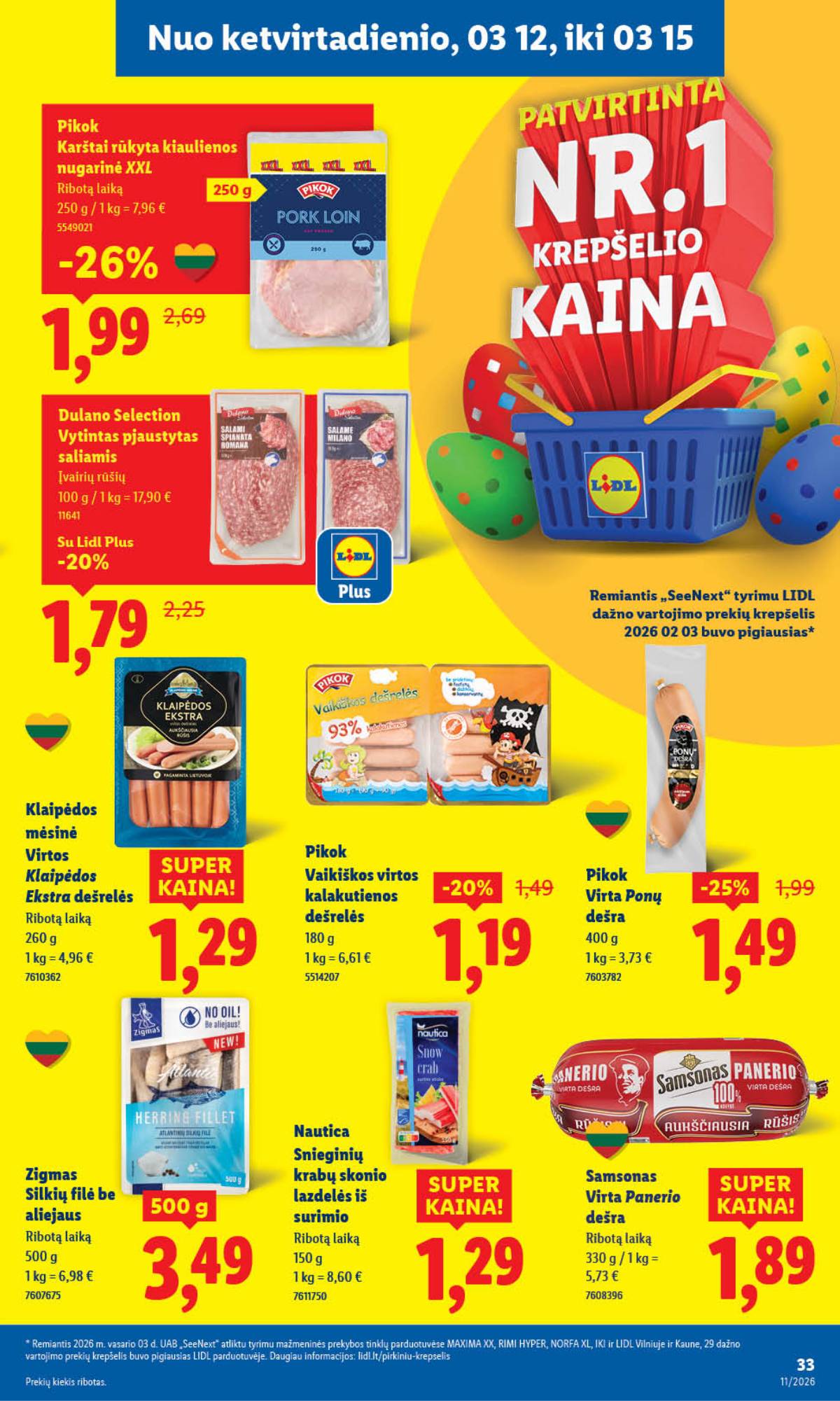 Lidl - LIDL SAVAITĖS Maisto prekių akcijų leidinys 33 puslapis
