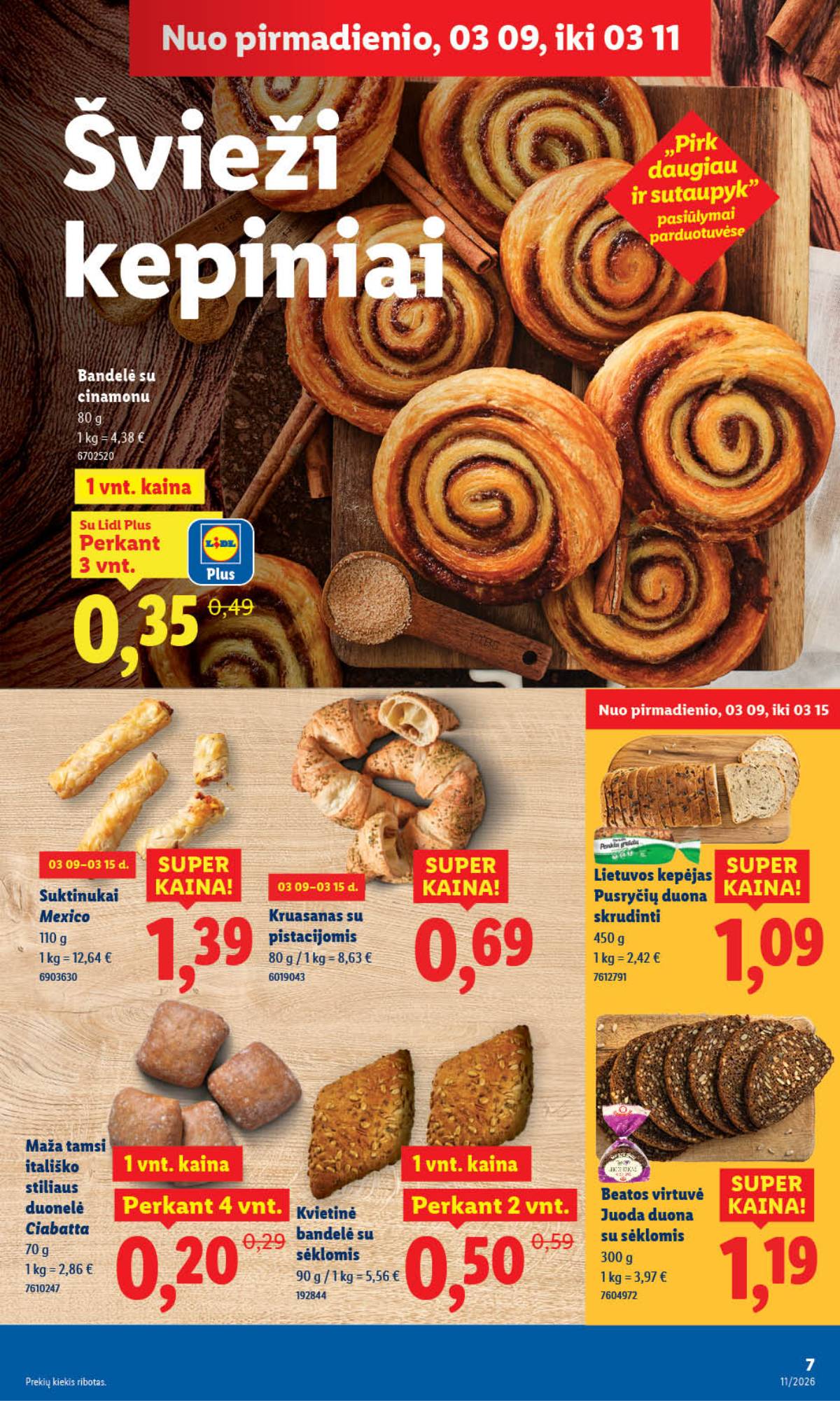 Lidl - LIDL SAVAITĖS Maisto prekių akcijų leidinys 7 puslapis