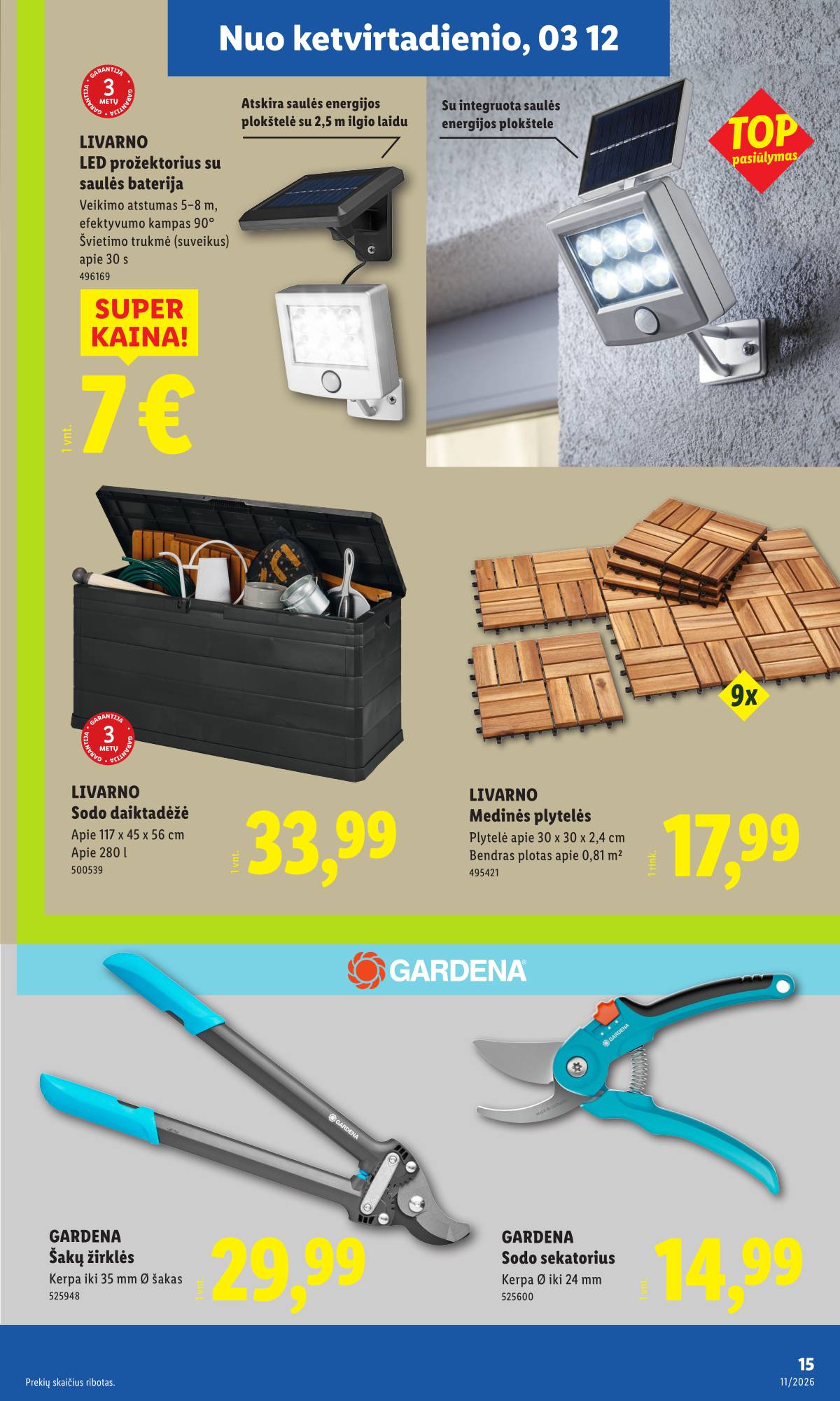 Lidl - LIDL Ne maisto prekių akcijų leidinys 15 puslapis