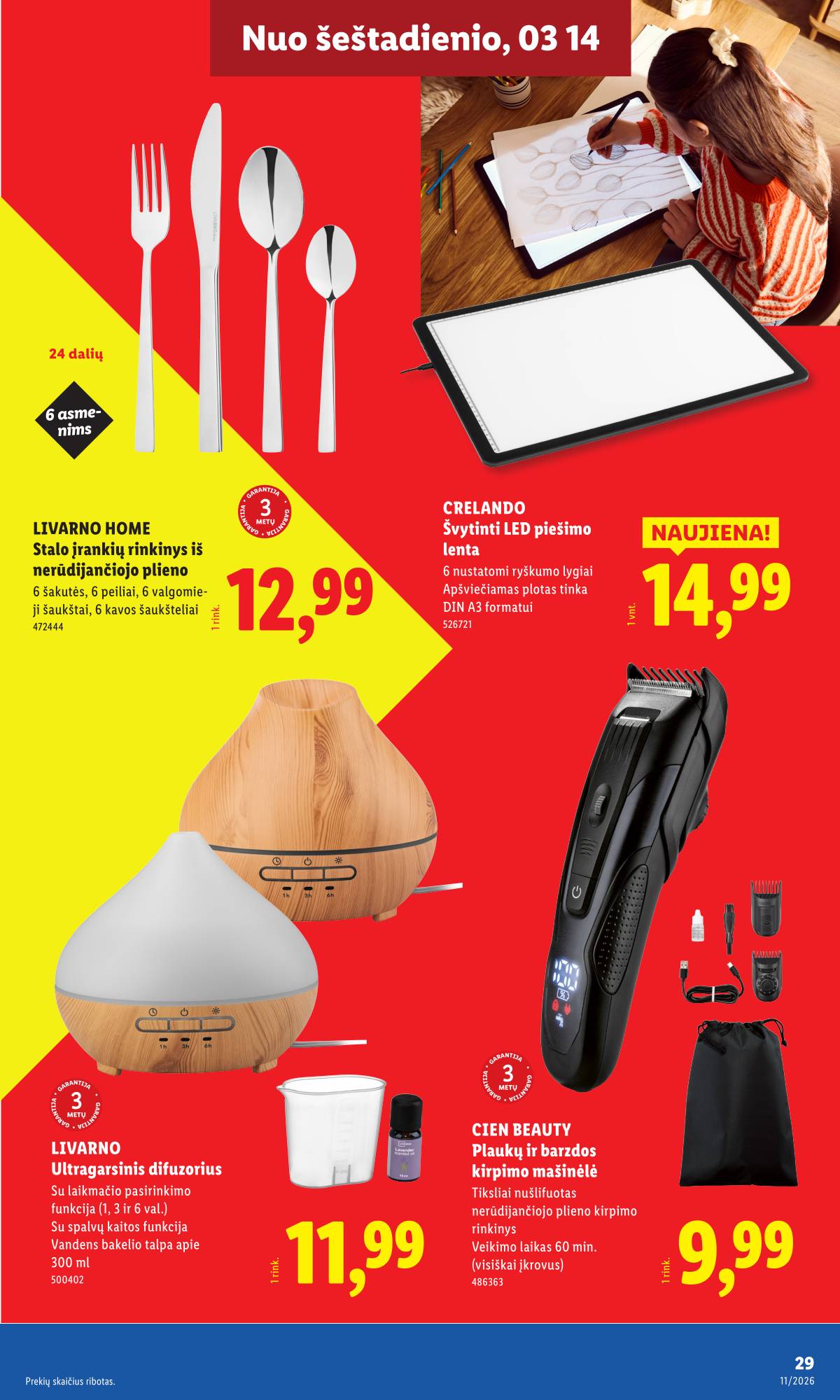 Lidl - LIDL Ne maisto prekių akcijų leidinys 29 puslapis