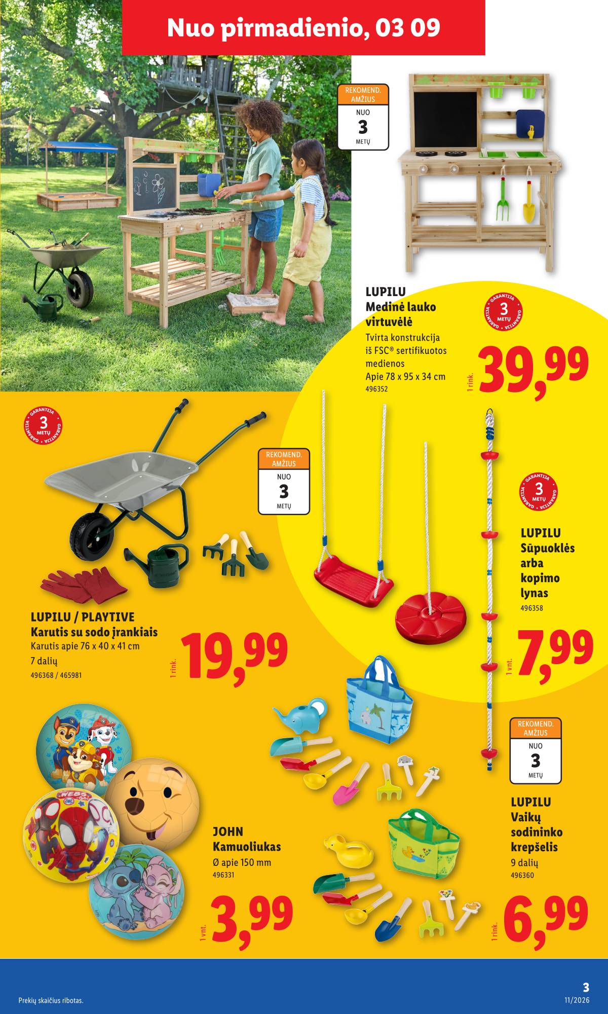 Lidl - LIDL Ne maisto prekių akcijų leidinys 3 puslapis