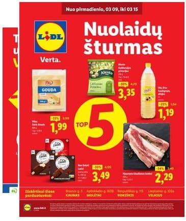 Lidl - Keturiose LIDL parduotuvėse! 2026-03-09 – 2026-03-15