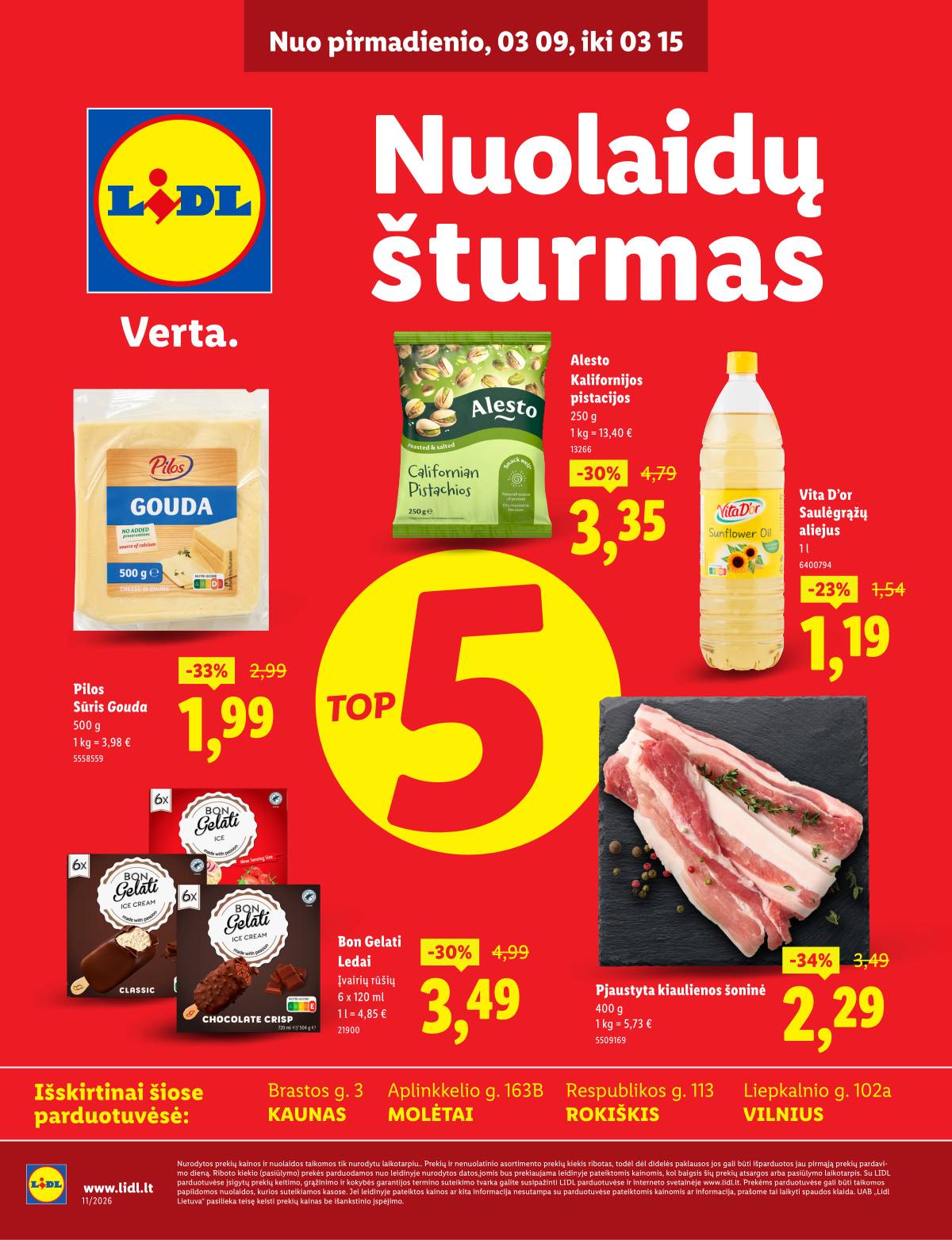 Lidl - Keturiose LIDL parduotuvėse! 1 puslapis