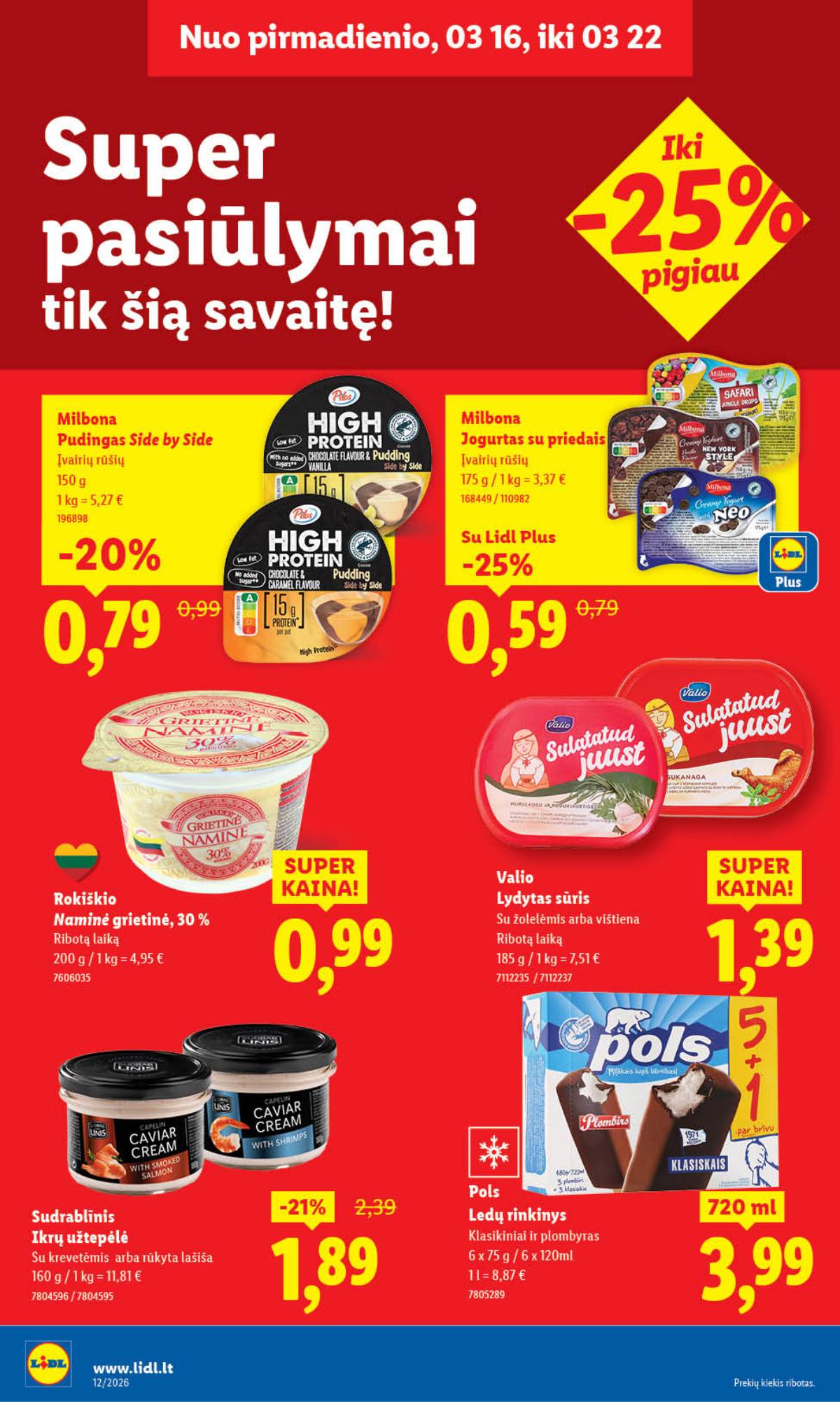 Lidl - LIDL SAVAITĖS Maisto prekių akcijų leidinys 27 puslapis