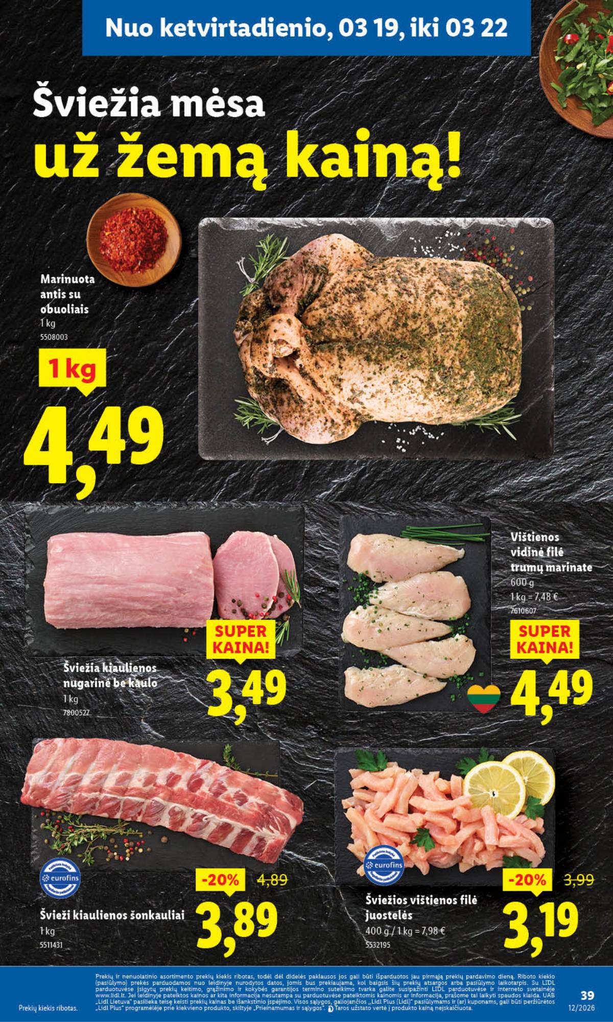 Lidl - LIDL SAVAITĖS Maisto prekių akcijų leidinys 46 puslapis