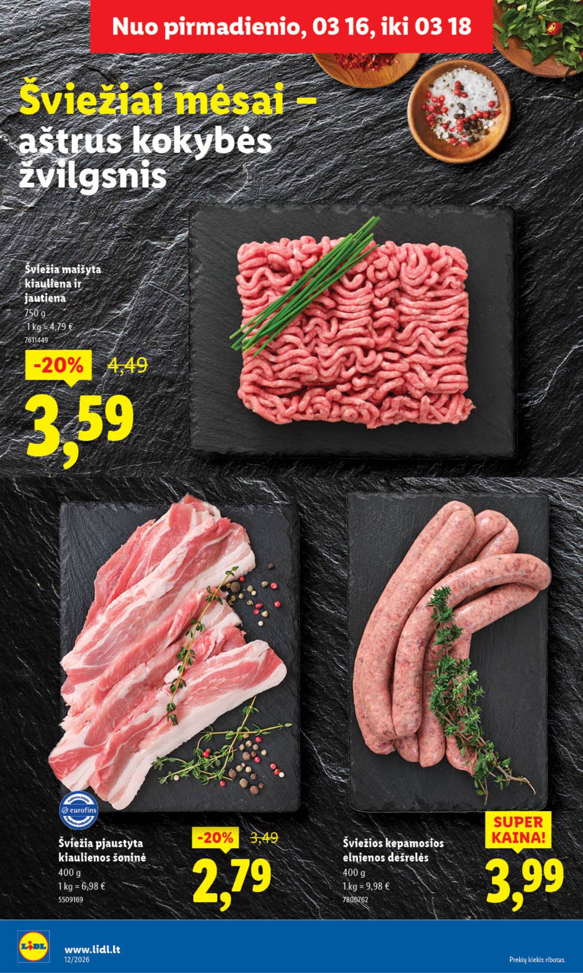 Lidl - LIDL SAVAITĖS Maisto prekių akcijų leidinys 8 puslapis