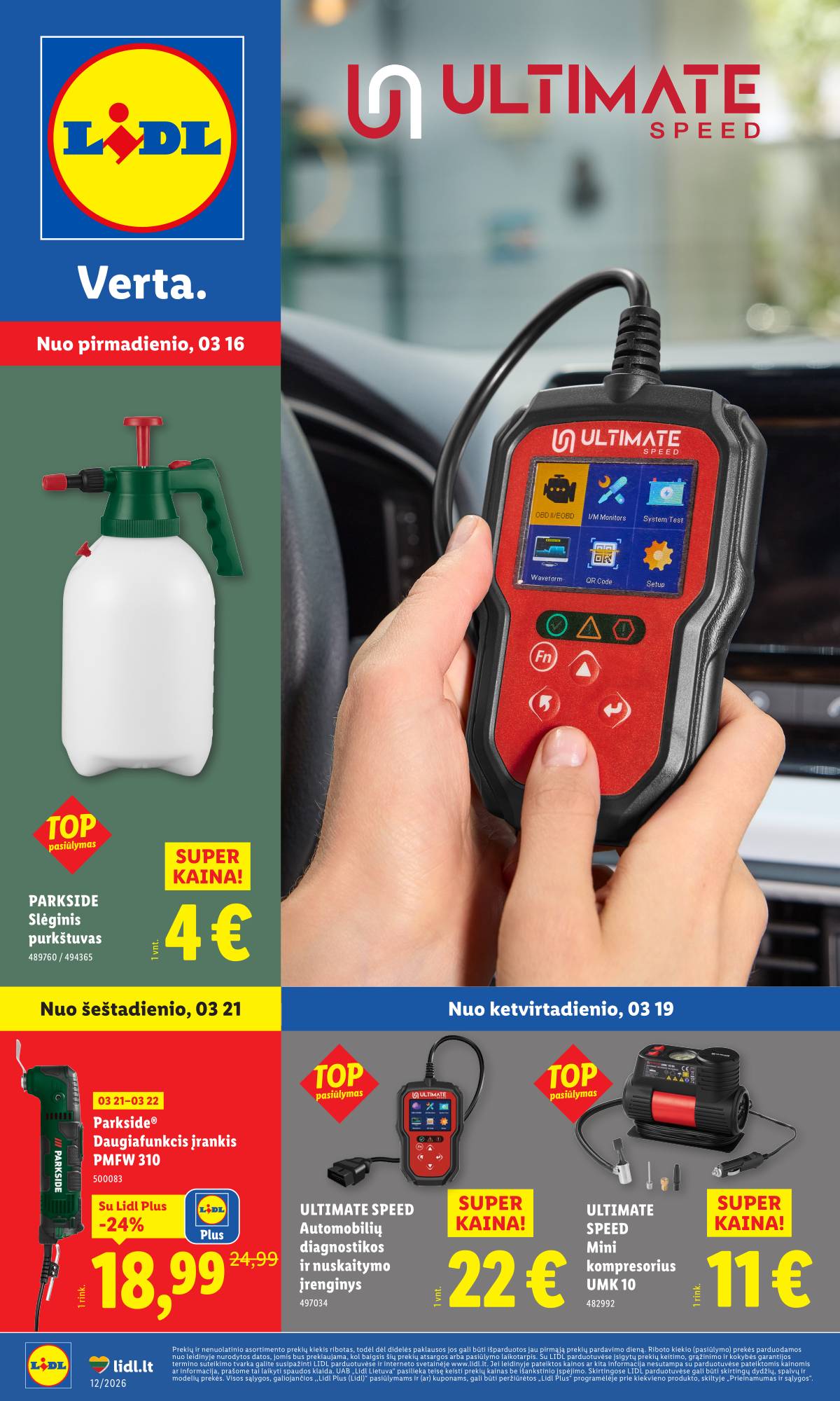 Lidl - LIDL Ne maisto prekių akcijų leidinys 1 puslapis