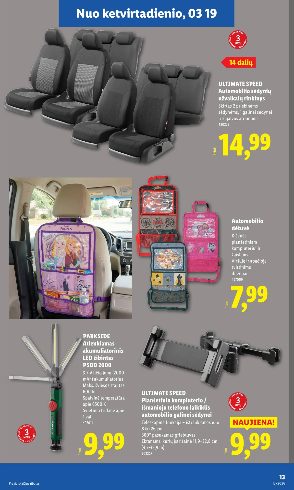 Lidl - LIDL Ne maisto prekių akcijų leidinys 13 puslapis