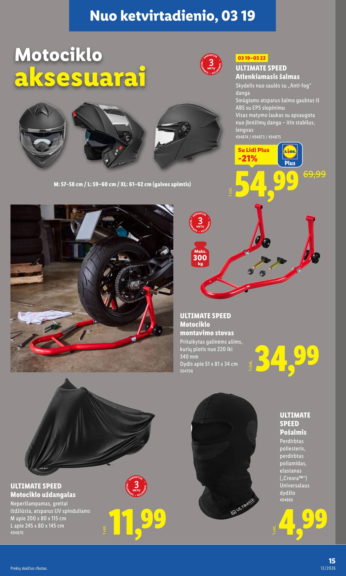 Lidl - LIDL Ne maisto prekių akcijų leidinys 15 puslapis