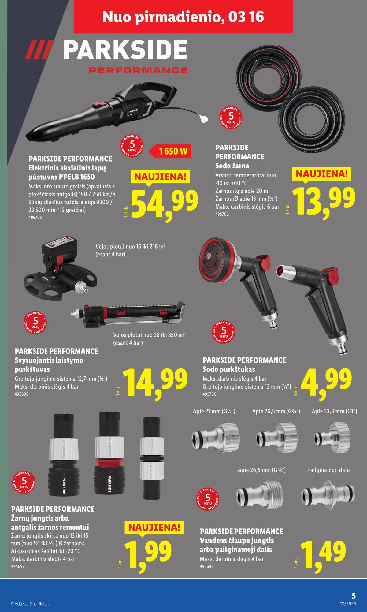 Lidl - LIDL Ne maisto prekių akcijų leidinys 5 puslapis