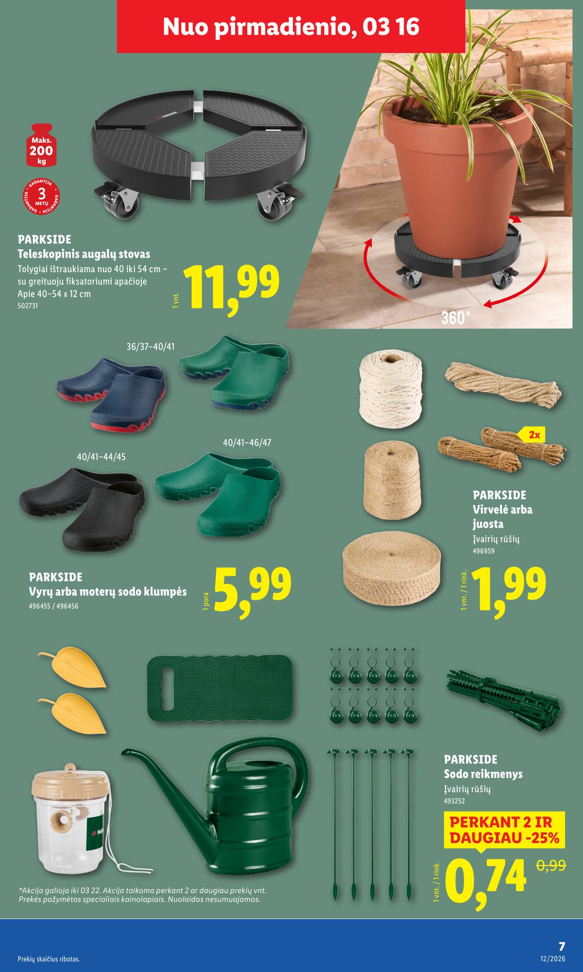 Lidl - LIDL Ne maisto prekių akcijų leidinys 7 puslapis