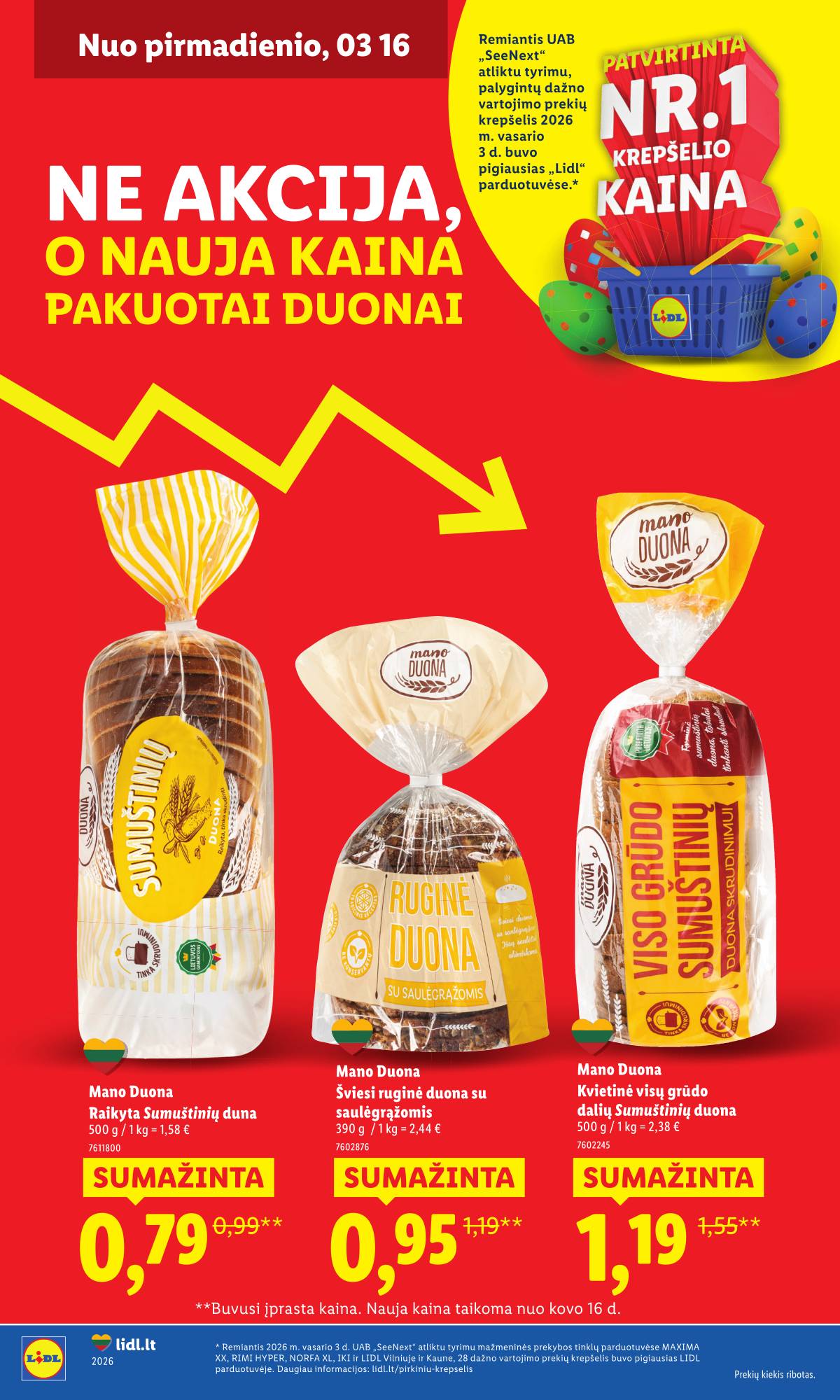 Lidl - Toliau mažiname kainas 1 puslapis