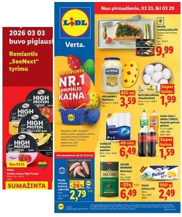 Lidl - LIDL SAVAITĖS Maisto prekių akcijų leidinys 2026-03-23 – 2026-03-29