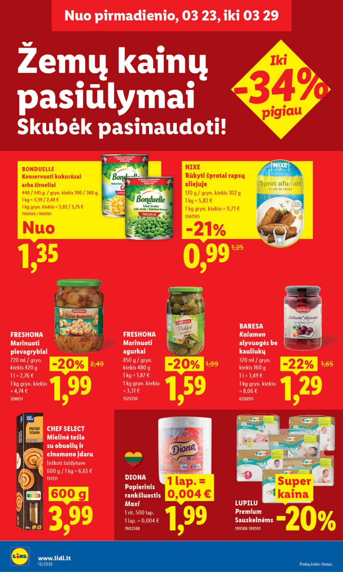 Lidl - LIDL SAVAITĖS Maisto prekių akcijų leidinys 18 puslapis