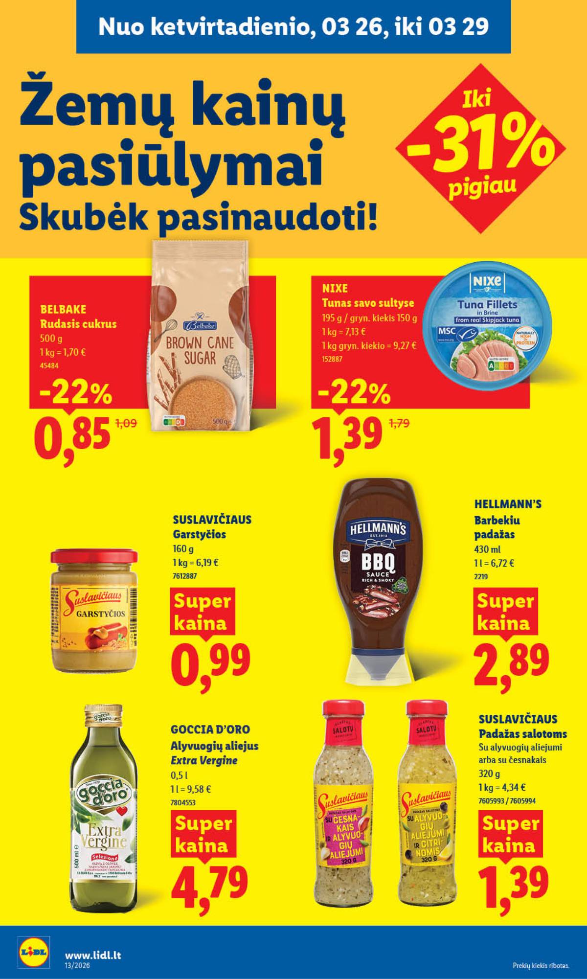Lidl - LIDL SAVAITĖS Maisto prekių akcijų leidinys 24 puslapis