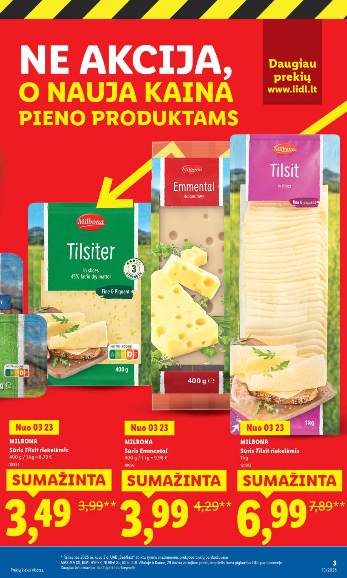 Lidl - LIDL SAVAITĖS Maisto prekių akcijų leidinys 3 puslapis