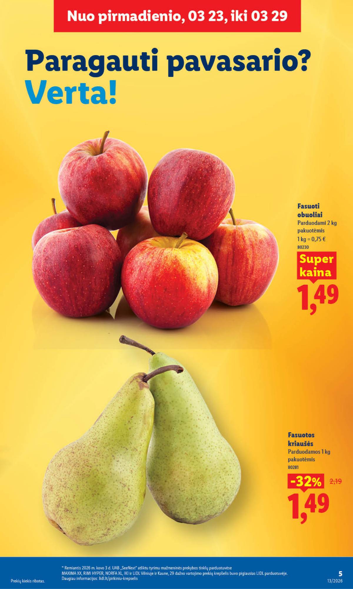 Lidl - LIDL SAVAITĖS Maisto prekių akcijų leidinys 5 puslapis