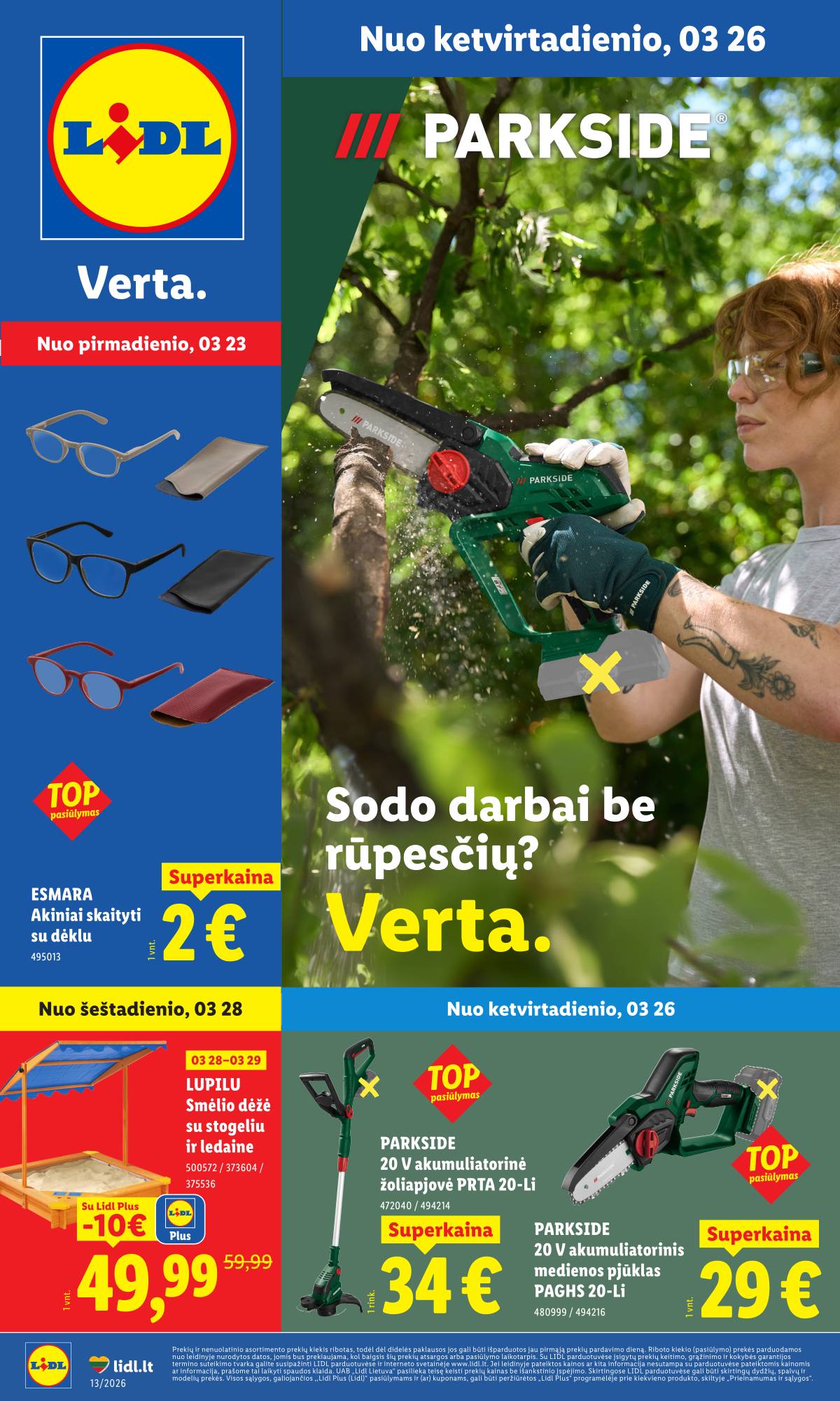 Lidl - LIDL Ne maisto prekių akcijų leidinys 1 puslapis