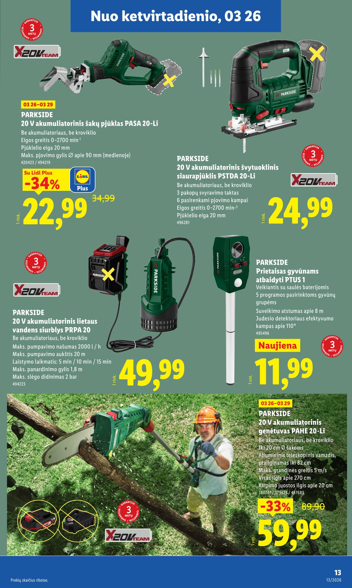 Lidl - LIDL Ne maisto prekių akcijų leidinys 13 puslapis