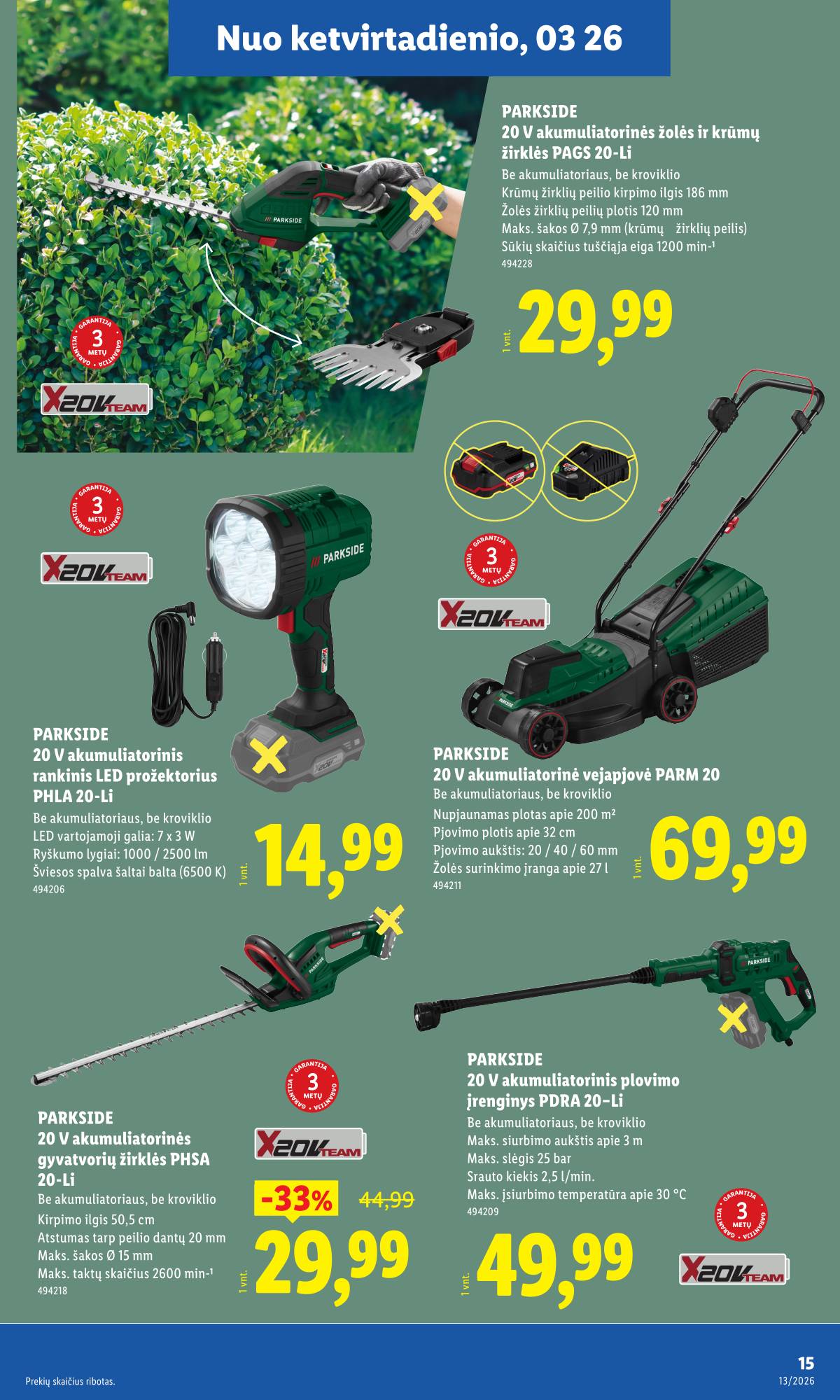 Lidl - LIDL Ne maisto prekių akcijų leidinys 15 puslapis