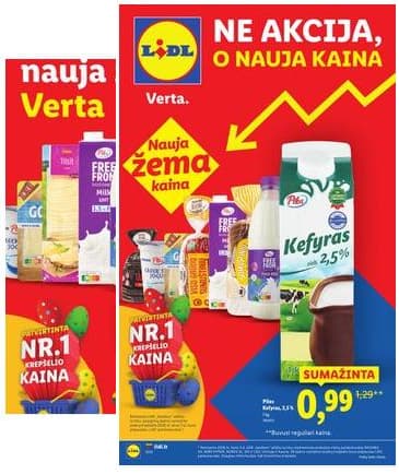 Lidl - Toliau mažiname kainas 2026-01-05 – 2026-03-30