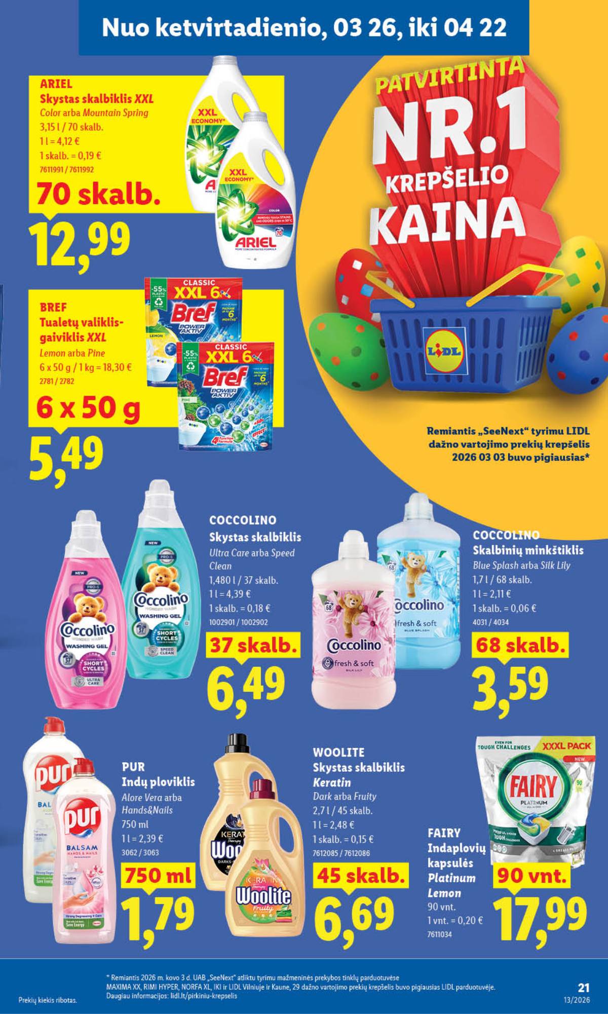 Lidl - LIDL SAVAITĖS Maisto prekių akcijų leidinys 21 puslapis