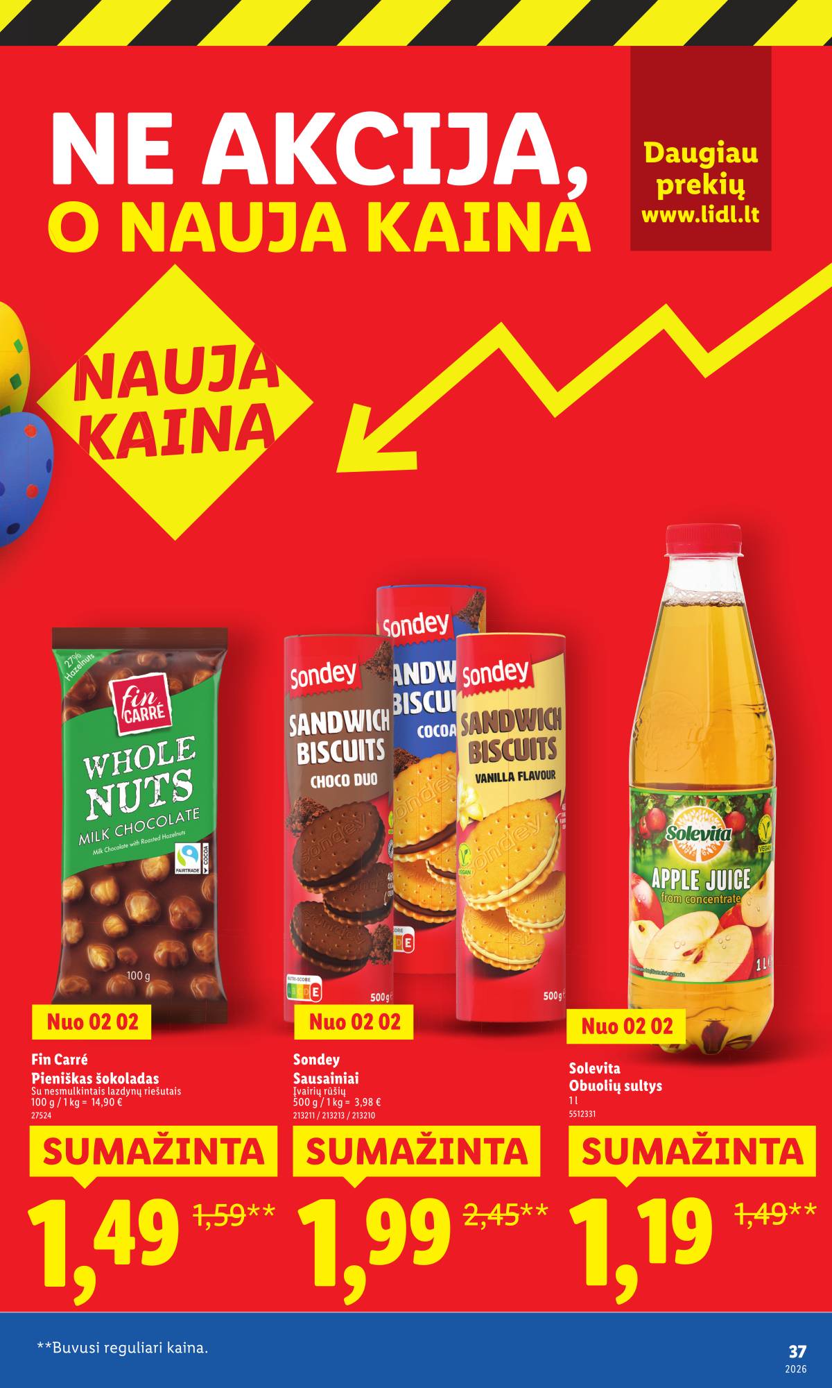 Lidl - Toliau mažiname kainas 37 puslapis