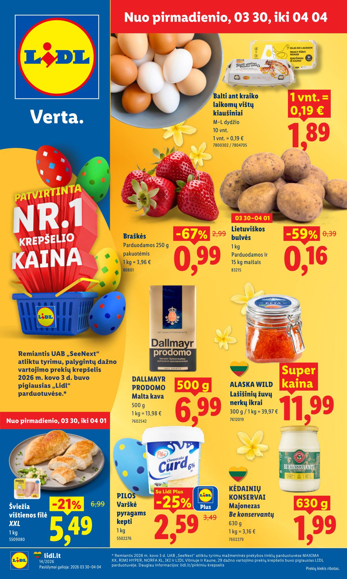 Lidl - LIDL SAVAITĖS Maisto prekių akcijų leidinys 1 puslapis