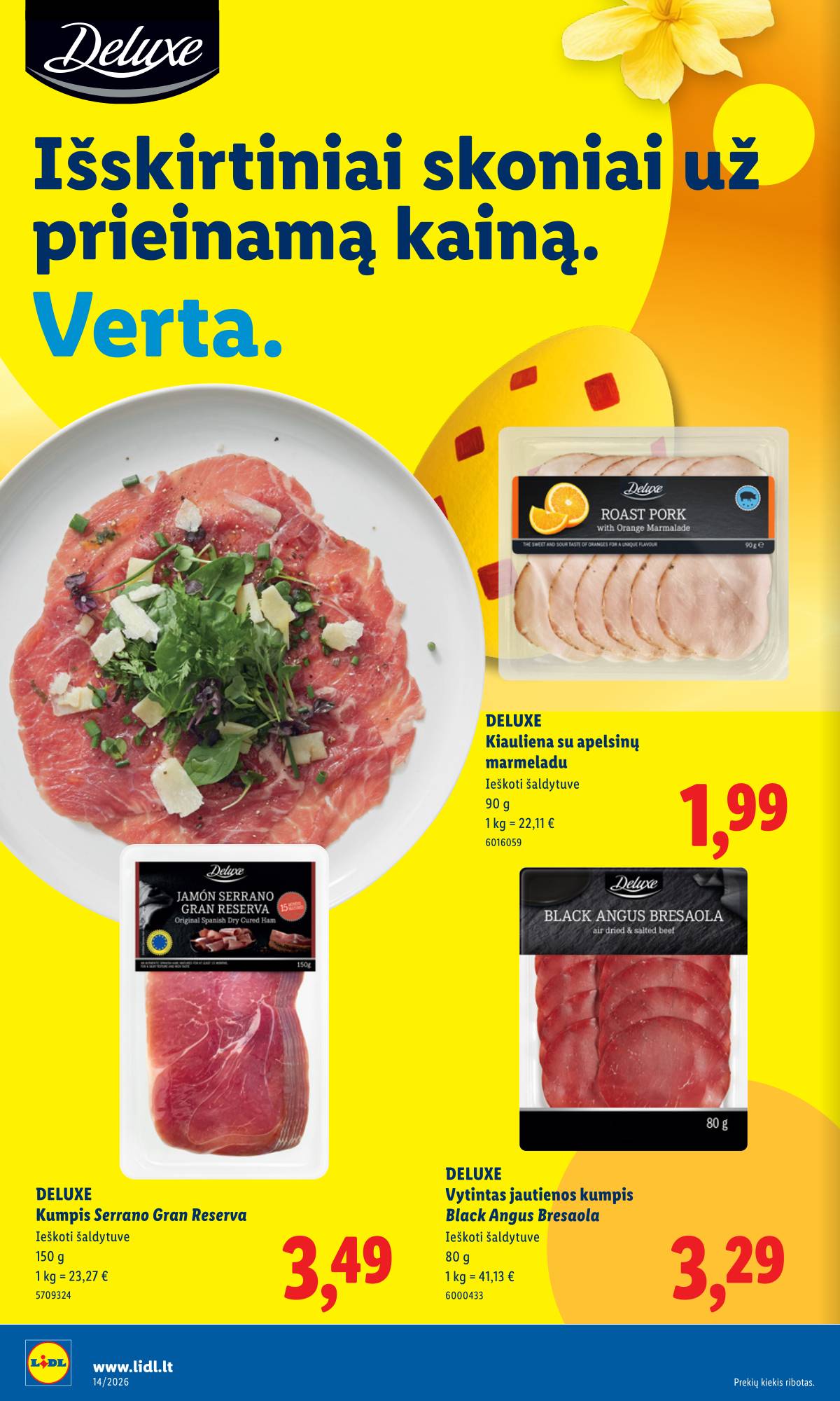 Lidl - LIDL SAVAITĖS Maisto prekių akcijų leidinys 10 puslapis