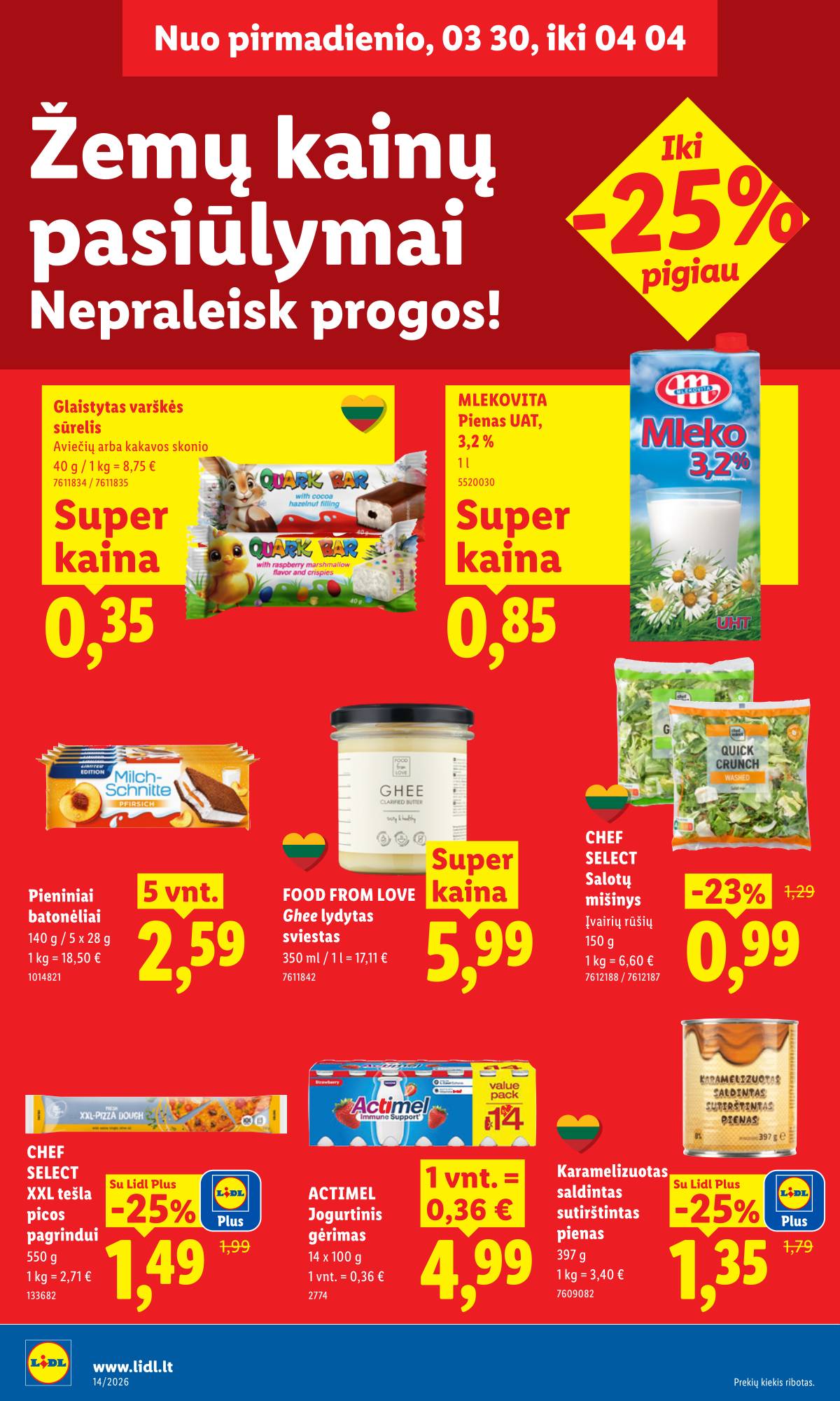 Lidl - LIDL SAVAITĖS Maisto prekių akcijų leidinys 14 puslapis