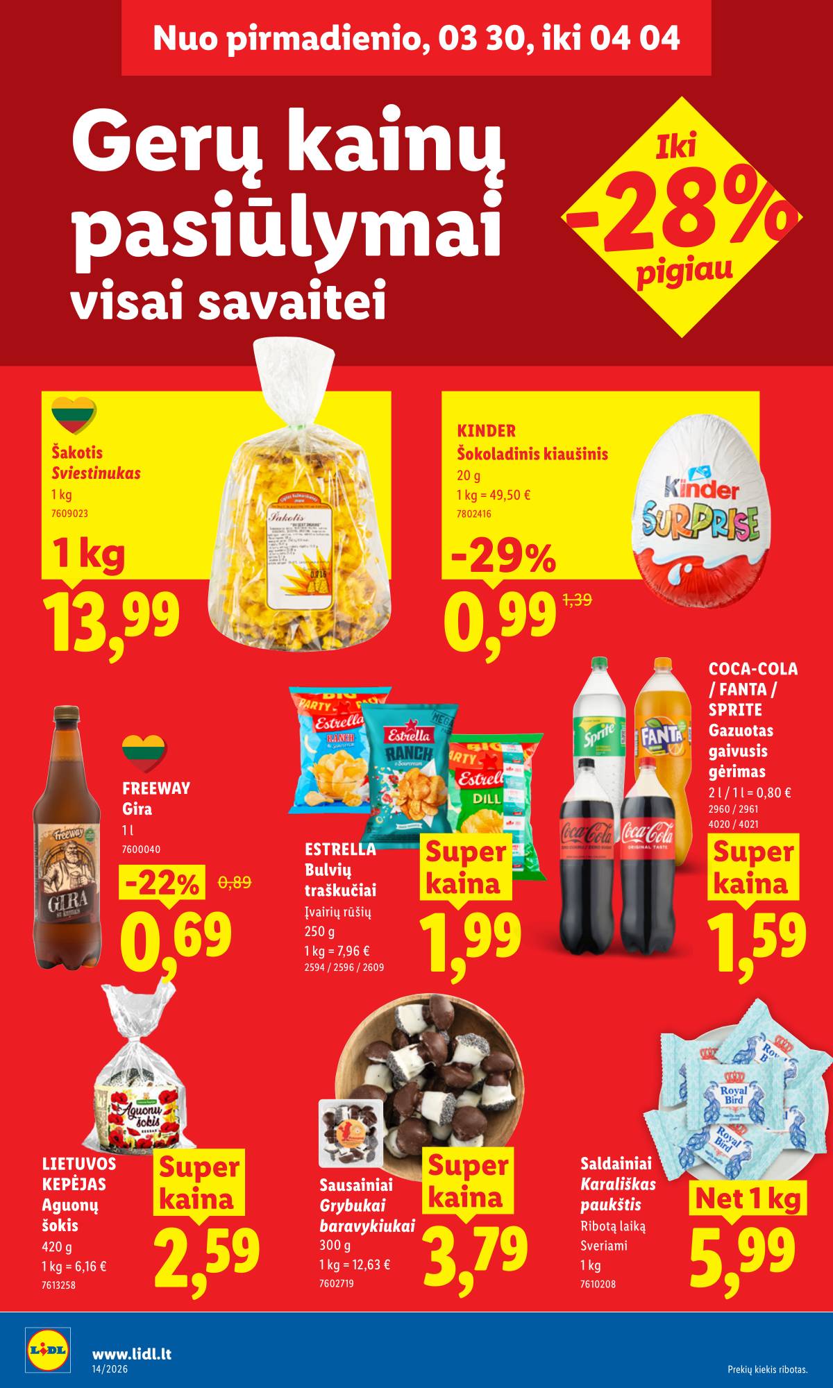 Lidl - LIDL SAVAITĖS Maisto prekių akcijų leidinys 18 puslapis
