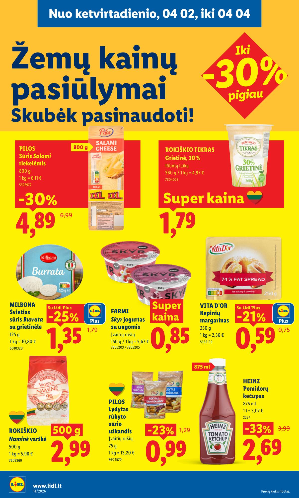 Lidl - LIDL SAVAITĖS Maisto prekių akcijų leidinys 32 puslapis