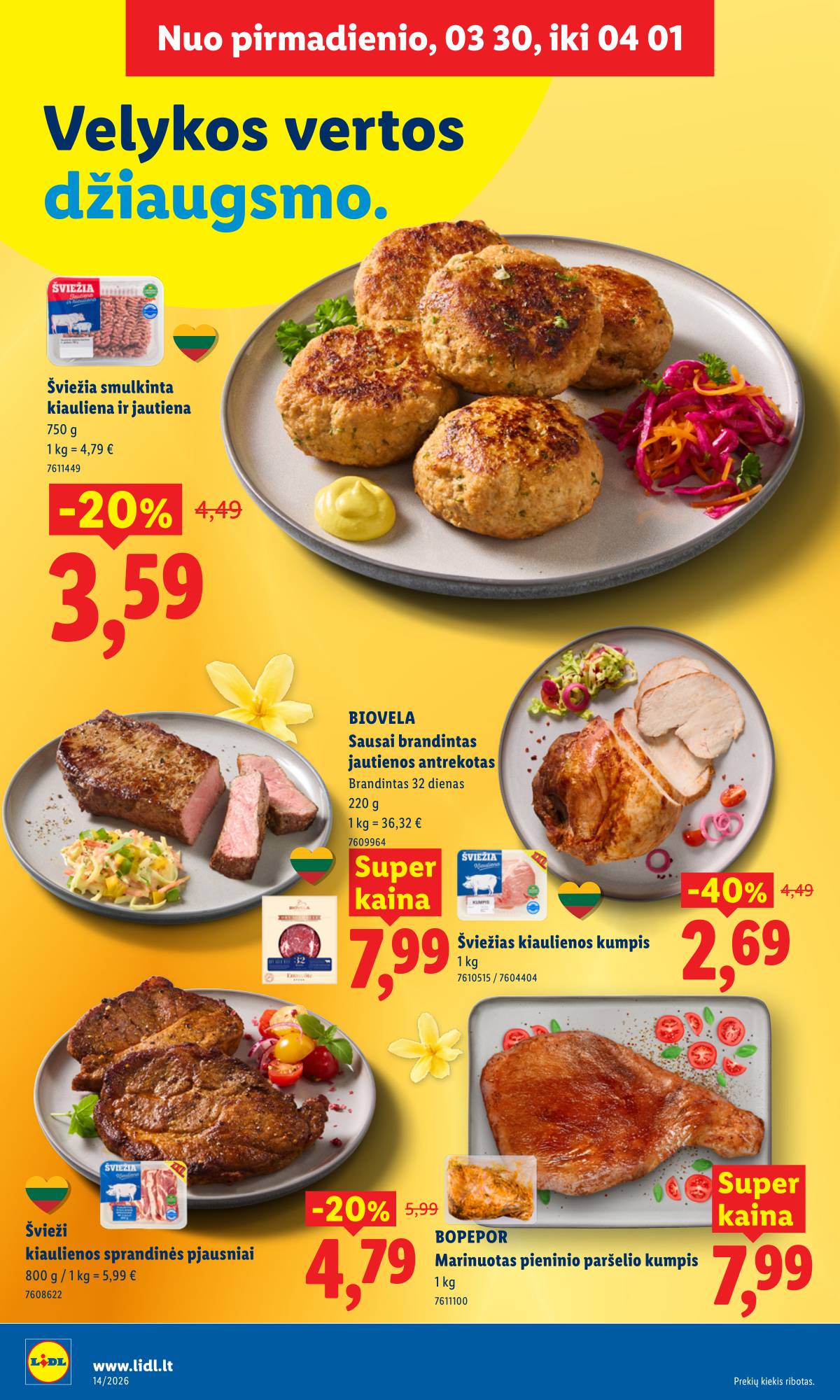 Lidl - LIDL SAVAITĖS Maisto prekių akcijų leidinys 6 puslapis