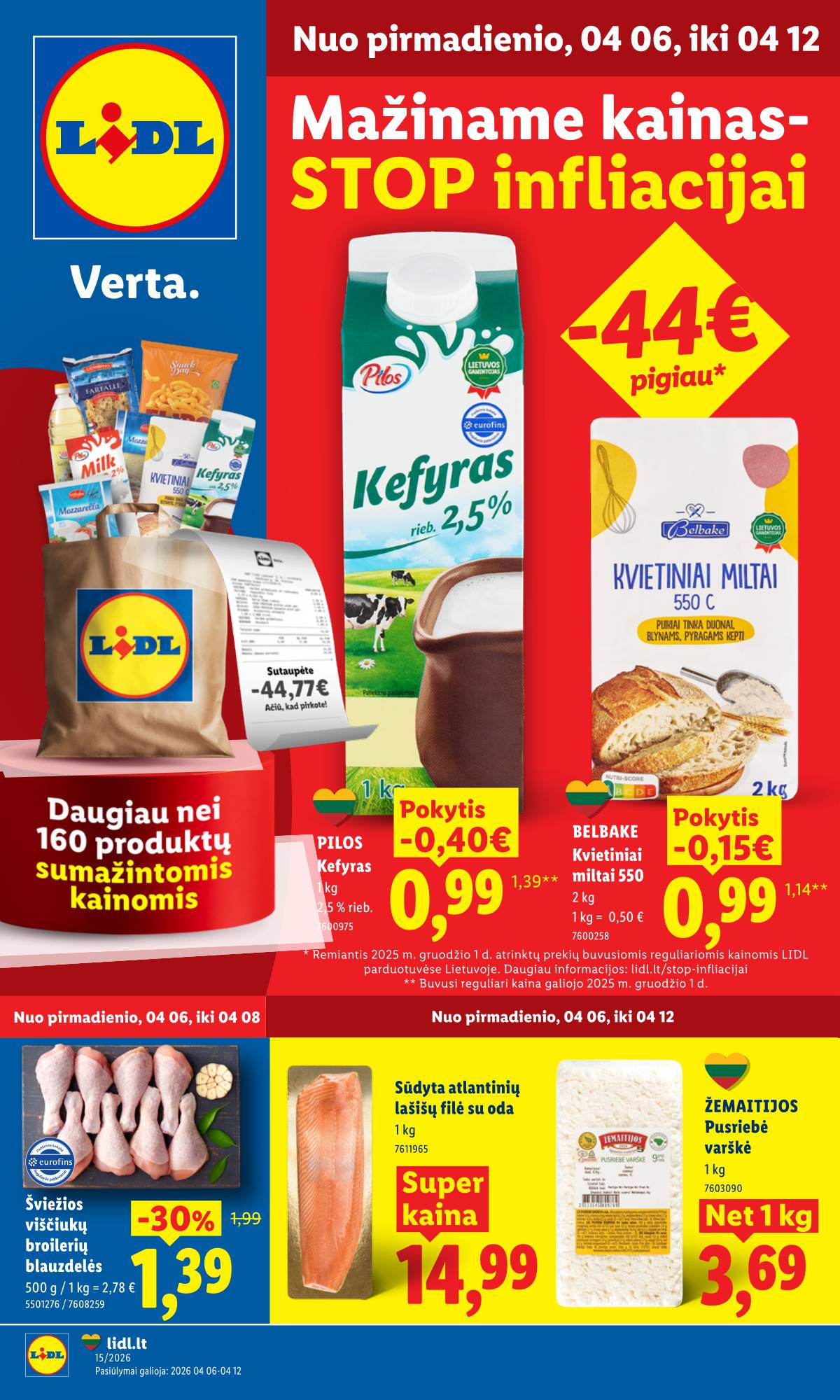 Lidl - LIDL SAVAITĖS Maisto prekių akcijų leidinys 1 puslapis