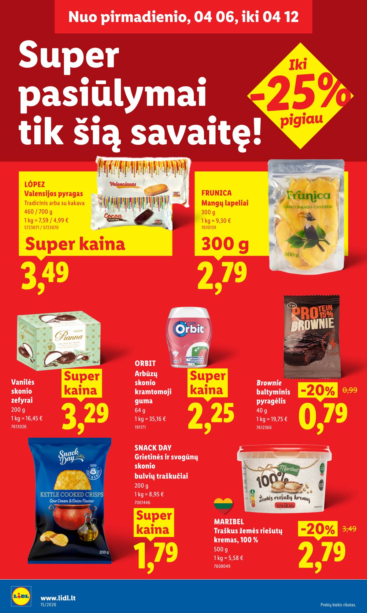 Lidl - LIDL SAVAITĖS Maisto prekių akcijų leidinys 20 puslapis