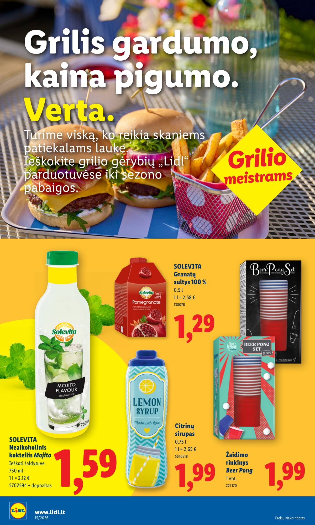 Lidl - LIDL SAVAITĖS Maisto prekių akcijų leidinys 26 puslapis