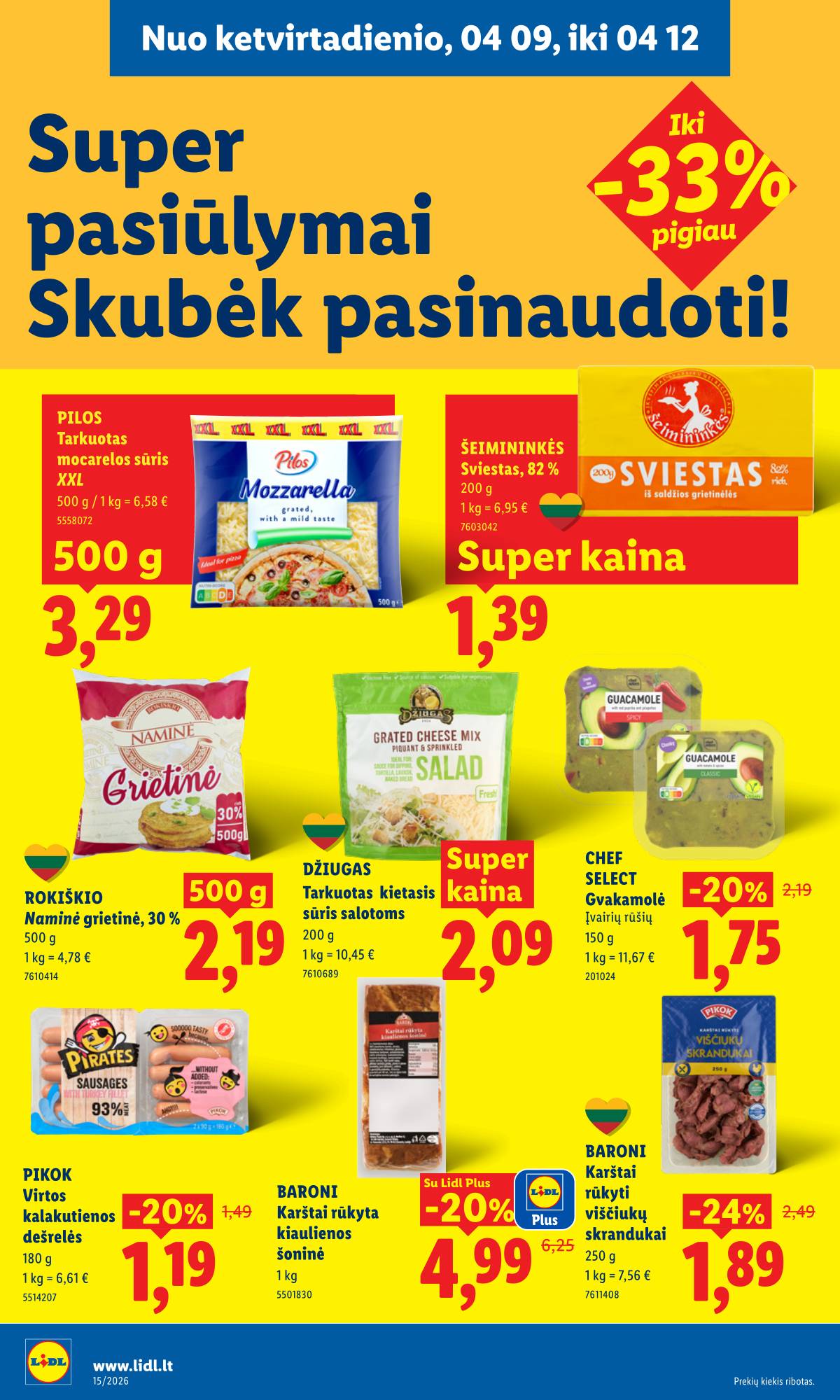 Lidl - LIDL SAVAITĖS Maisto prekių akcijų leidinys 30 puslapis