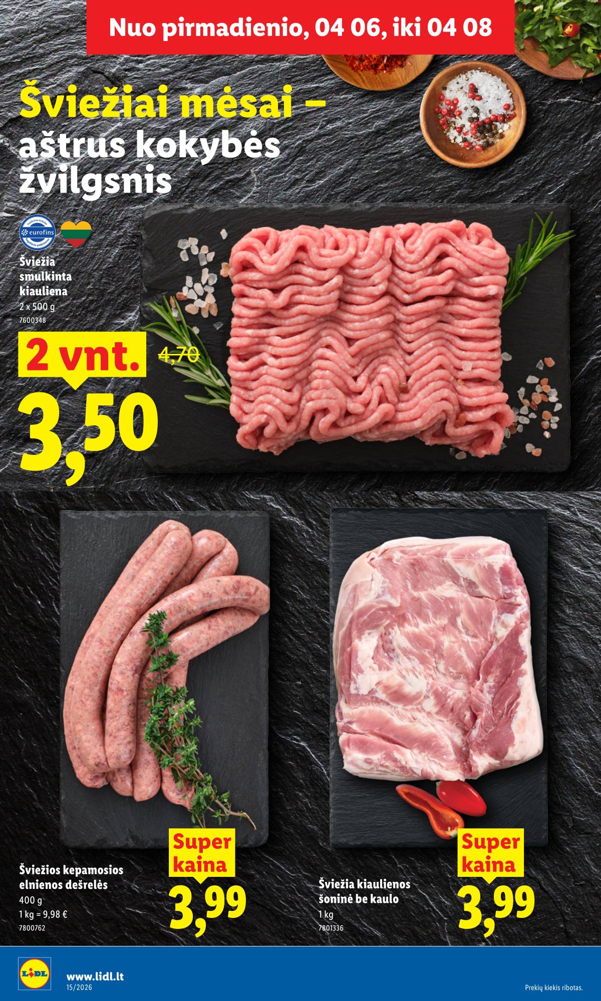 Lidl - LIDL SAVAITĖS Maisto prekių akcijų leidinys 6 puslapis