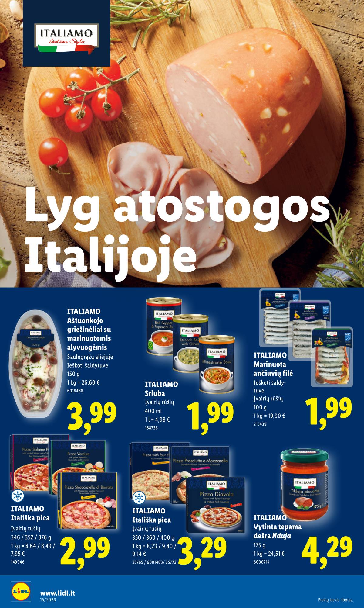 Lidl - LIDL SAVAITĖS Maisto prekių akcijų leidinys 8 puslapis