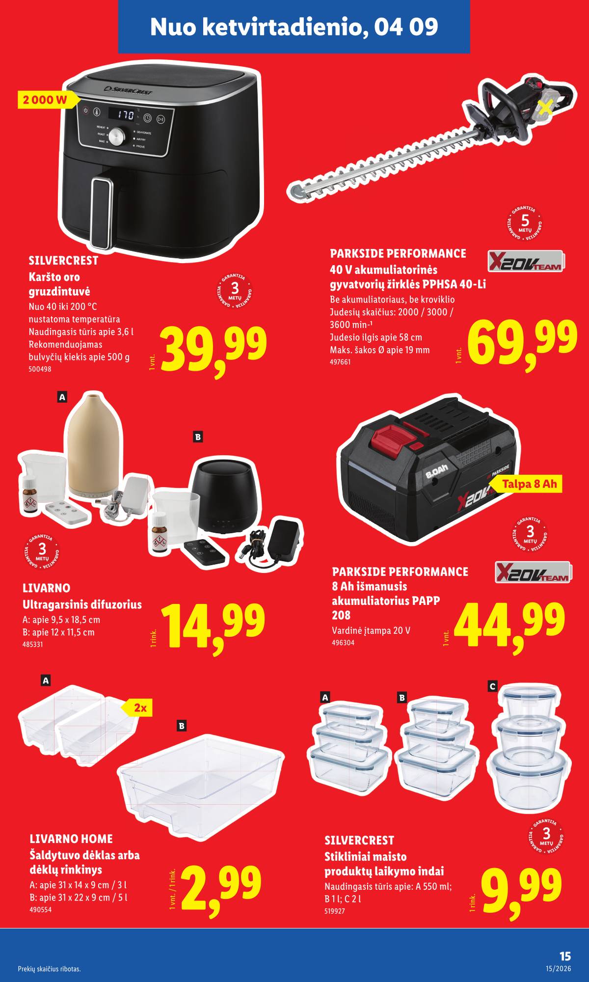 Lidl - LIDL Ne maisto prekių akcijų leidinys 15 puslapis