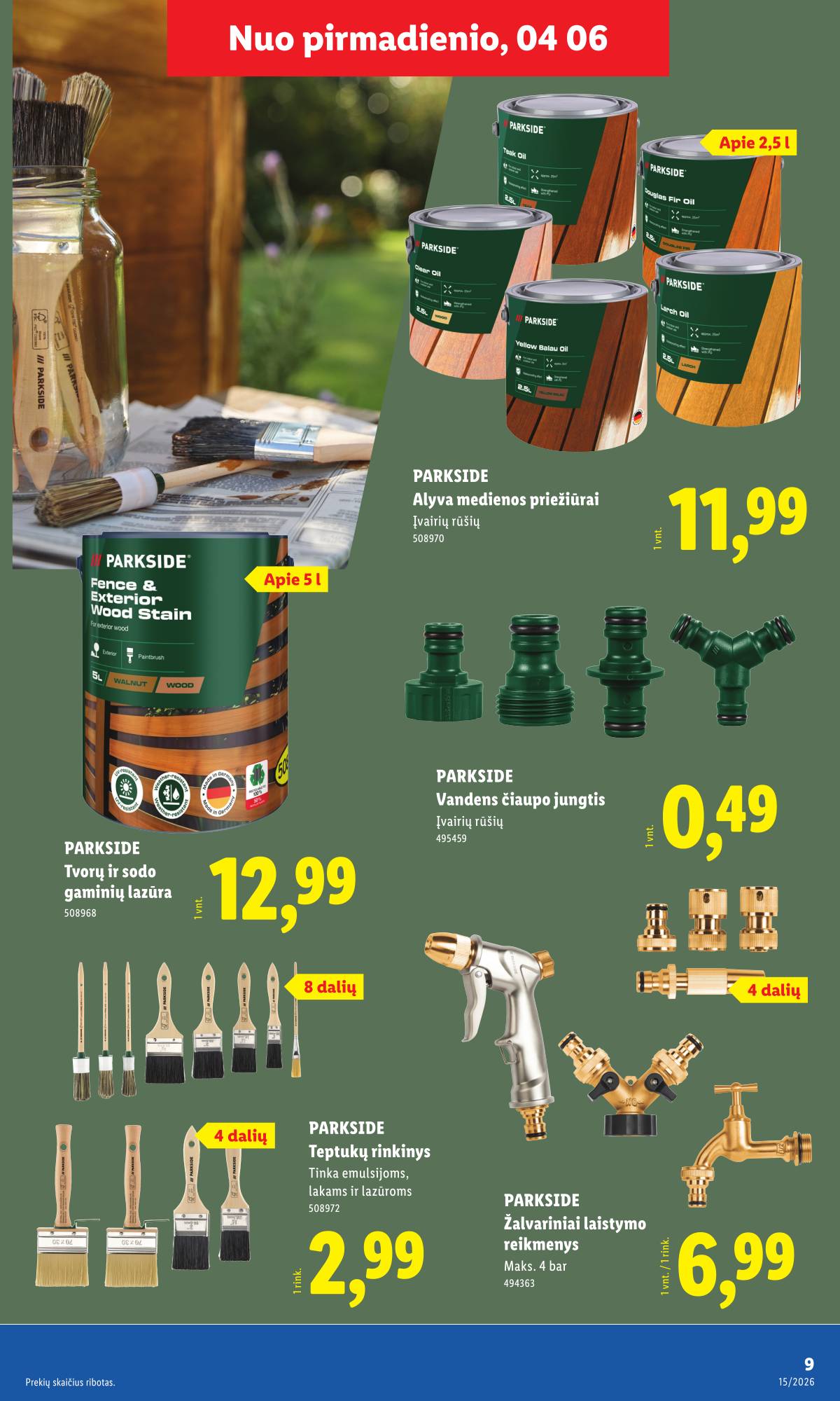 Lidl - LIDL Ne maisto prekių akcijų leidinys 9 puslapis