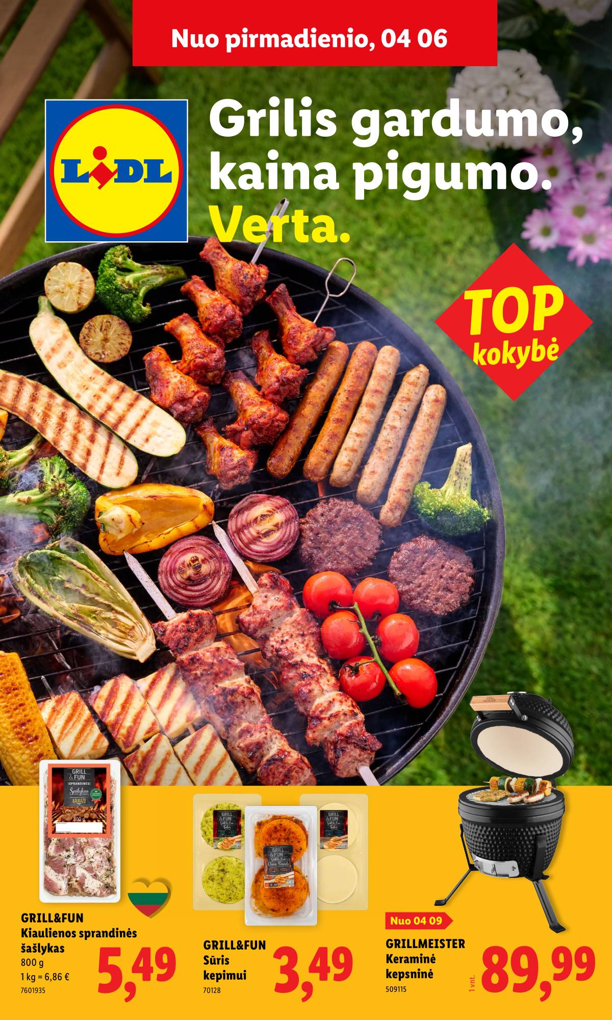 Lidl - Antrasis LIDL nuo Pirmadienio akcijų leidinys 1 puslapis