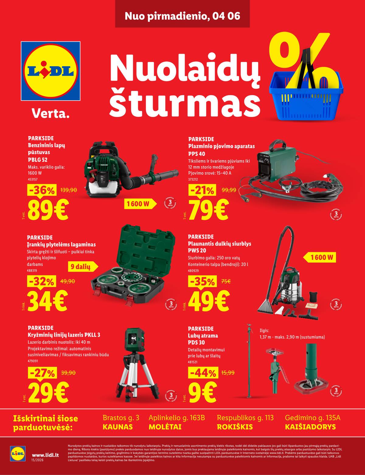 Lidl - Keturiose LIDL parduotuvėse! 1 puslapis