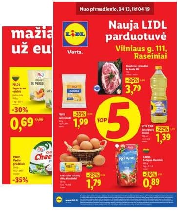 Lidl - Nauja parduotuvė Raseiniuose 2026-04-13 – 2026-04-19