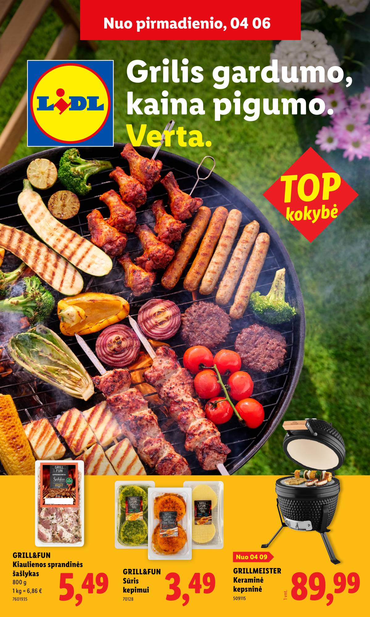 Lidl - Antrasis LIDL nuo Pirmadienio akcijų leidinys 1 puslapis