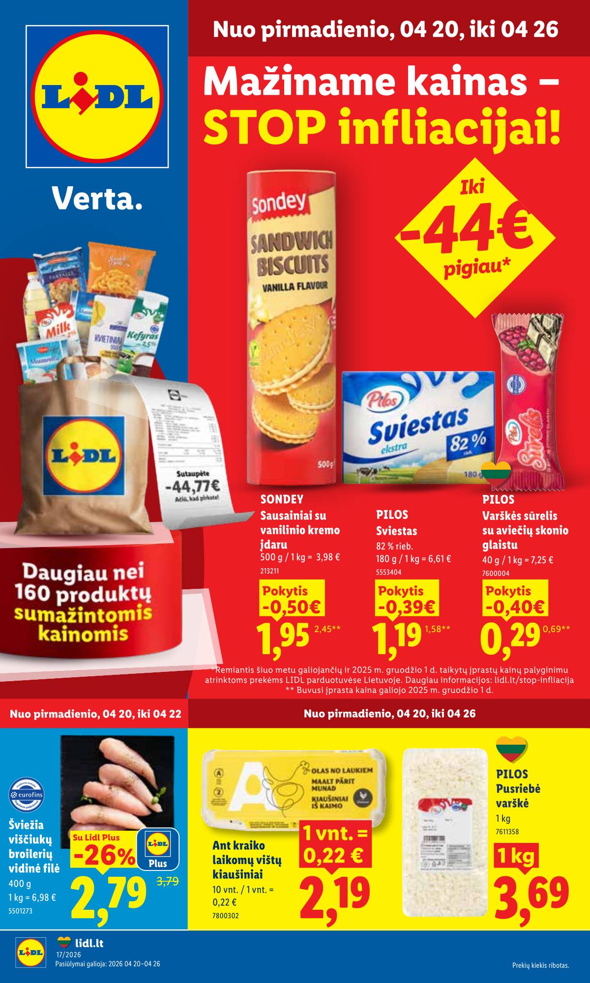 Lidl - LIDL SAVAITĖS Maisto prekių akcijų leidinys 1 puslapis