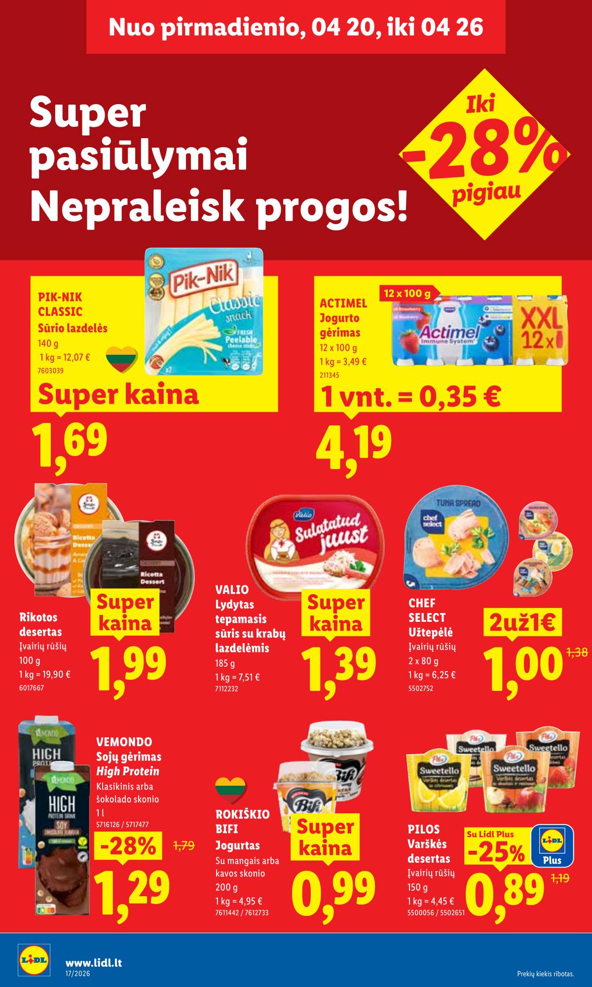 Lidl - LIDL SAVAITĖS Maisto prekių akcijų leidinys 12 puslapis