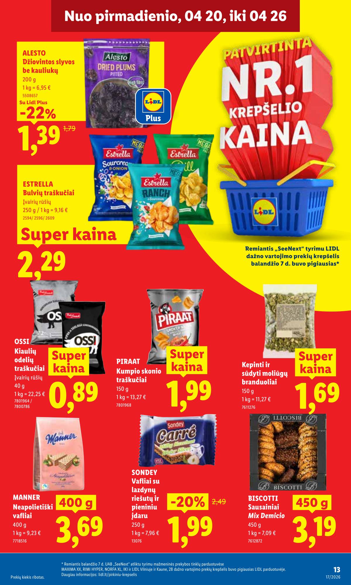 Lidl - LIDL SAVAITĖS Maisto prekių akcijų leidinys 13 puslapis