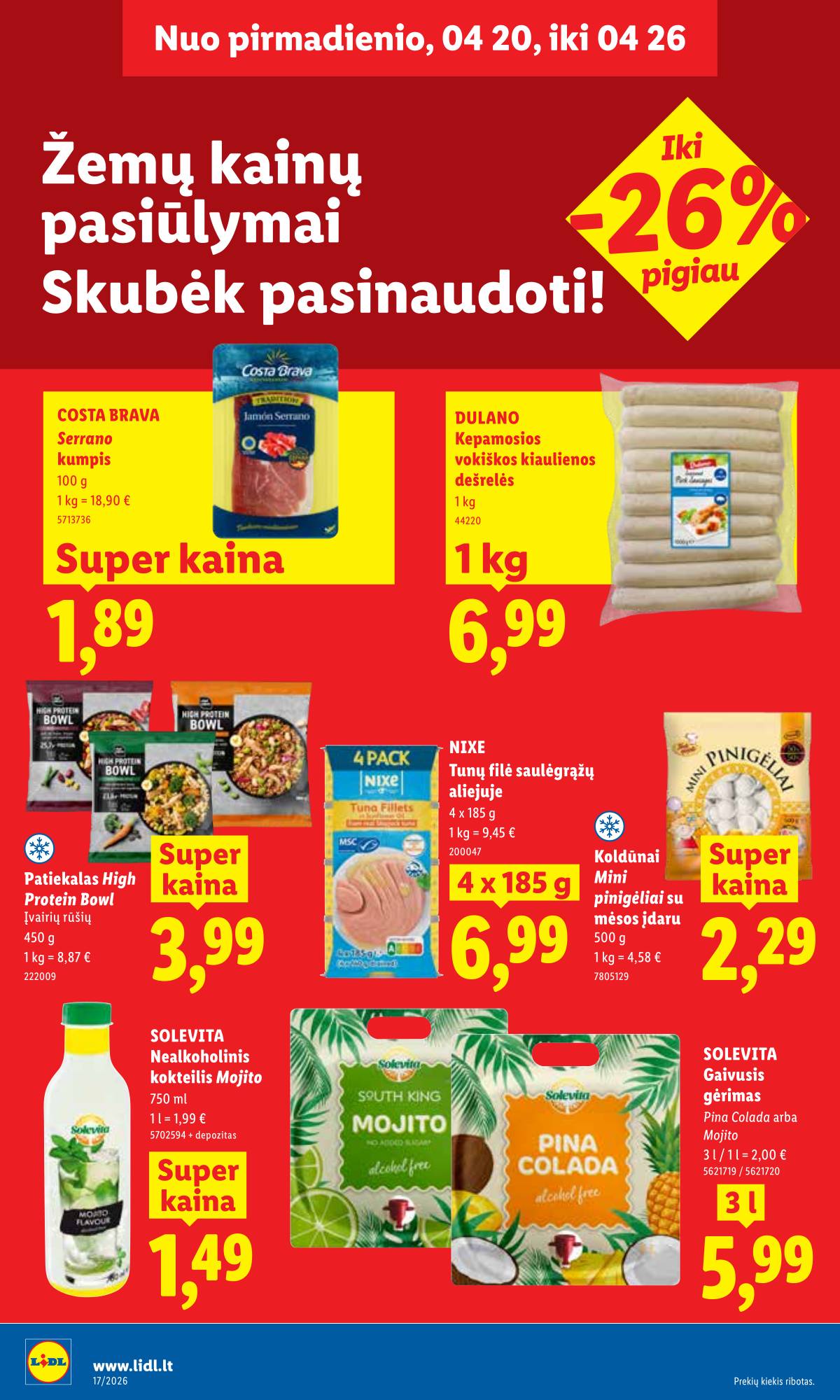 Lidl - LIDL SAVAITĖS Maisto prekių akcijų leidinys 14 puslapis