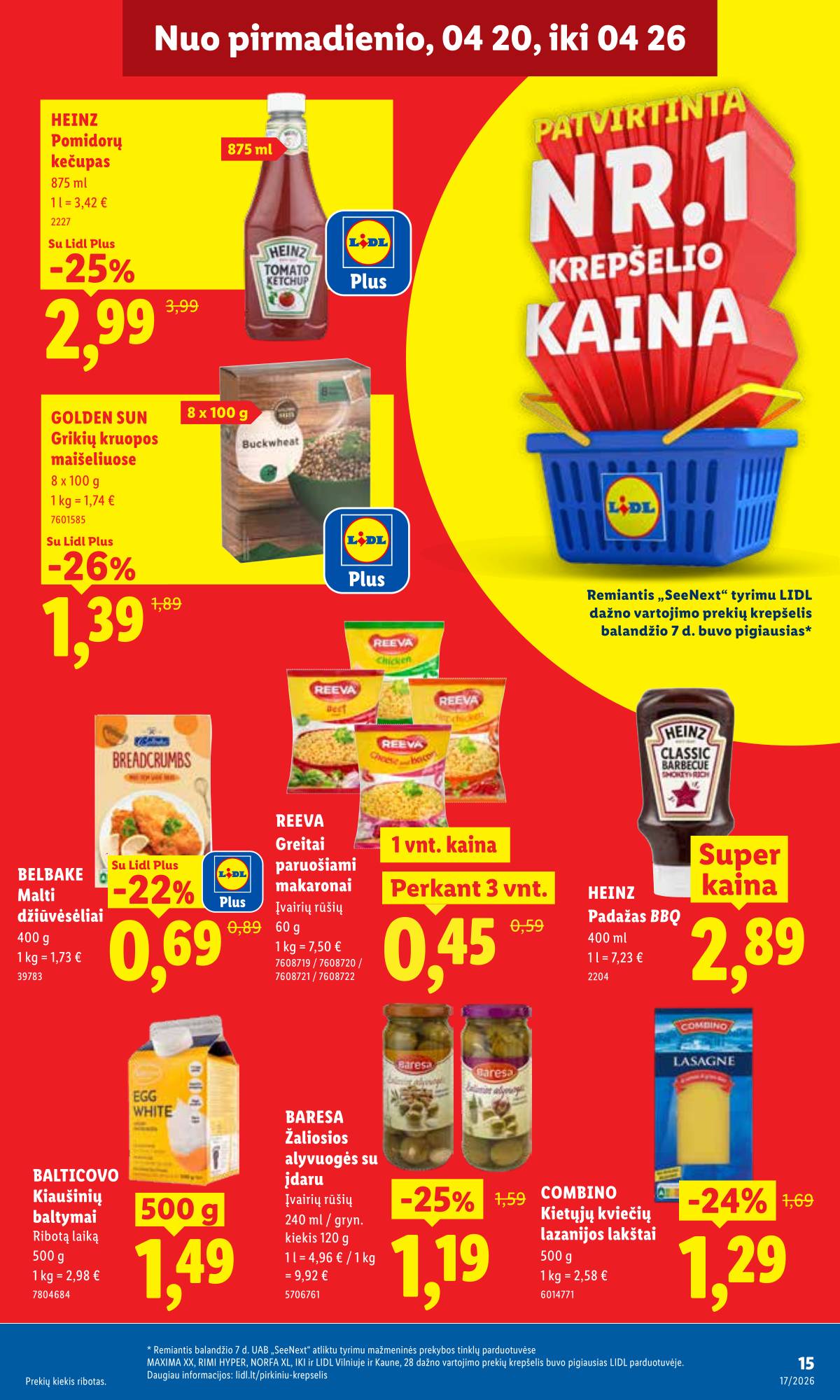 Lidl - LIDL SAVAITĖS Maisto prekių akcijų leidinys 15 puslapis